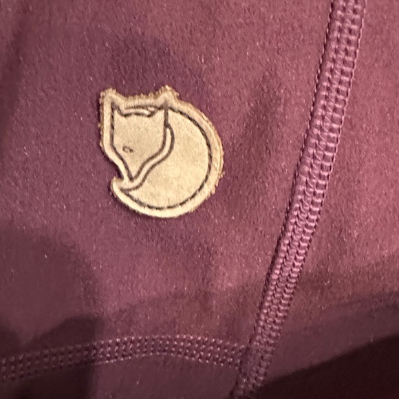 Fjallraven Abisko Trekking Burgundy and Black Leggings - Picture 10 of 11